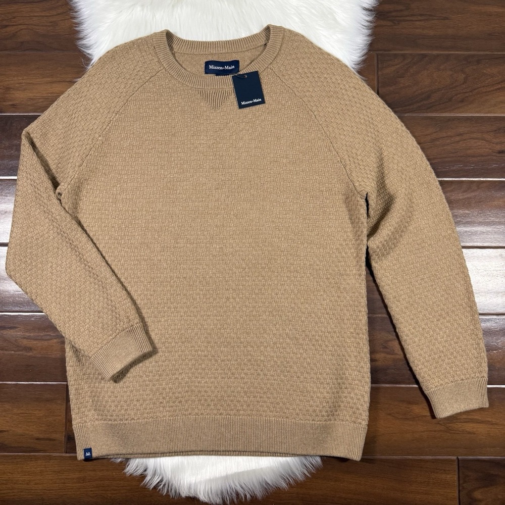 Mizzen + Main Men's Size XXL Heather Beige Hillcrest‎ Crewneck Sweater